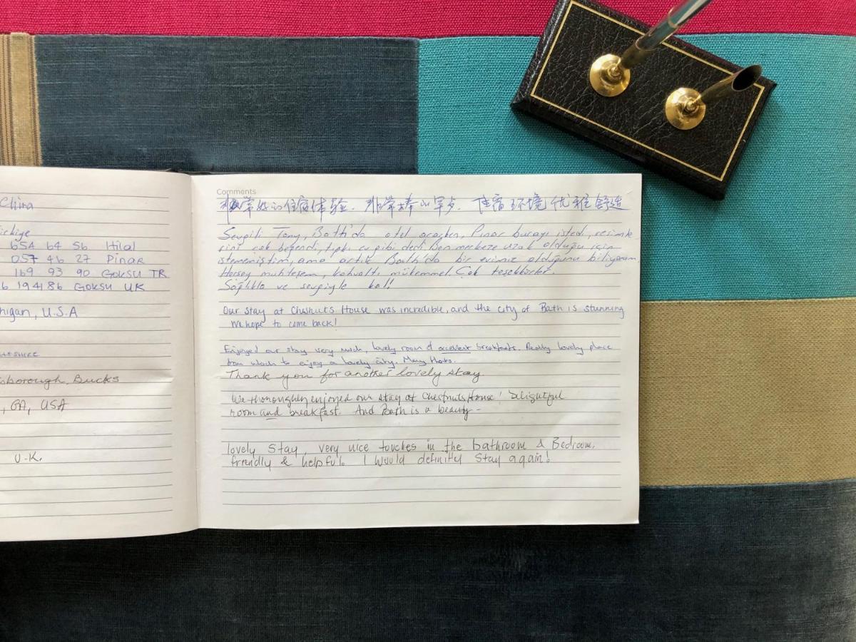 Chestnuts House Boutique B&B Bath Exterior foto A manuscript of the score of the 1988 version of the piece
